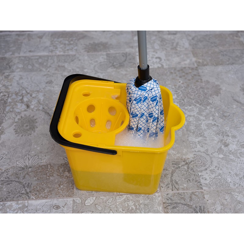 Addis 12L Capacity Mop Pail And Wringer In Sunshine Yellow
