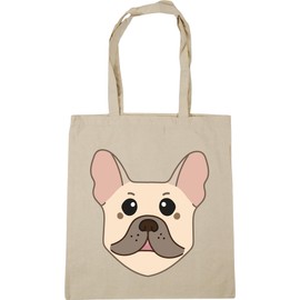 Hippowarehouse French bulldog Tote Shopping Gym Beach Bag 42cm x38cm, 10 litres