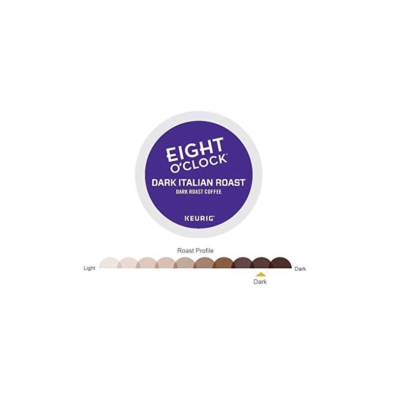 Eight O Clock, Dark Italian Roast, Single-Serve Keurig K-Cup Pods,