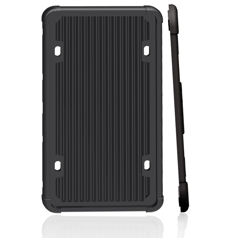 Aootf Black License Plate Frames-2 Pack Silicone License Plate Cover