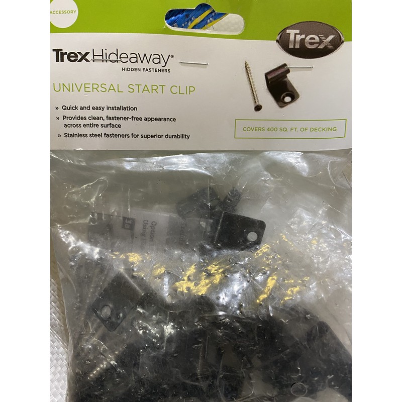 Trex Hideaway Universal Starter Clips for Deck (36 pcs)