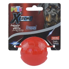 Fancy Pets Juguete Bola Mini Xtreme para Perros Resistente Masticable Flotante con Orificios para Premios 5 cm