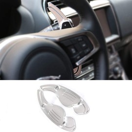 ontto Steering Wheel Shift Paddle Extension for L-and R-Ange R-Over Discovery Sport Velar Evoque J-aguar XE XF F-Pace Shift Paddles Aluminium Shift Paddle Extension Car Decoration Sticker Silver