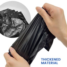 Personal Disposal Bags, Sanitary Napkin Bags Black Little Waste Bags, 300 Pack, Plastic Trash Bags with Handles for Feminine Tampons Hygiene Products | JoseHana