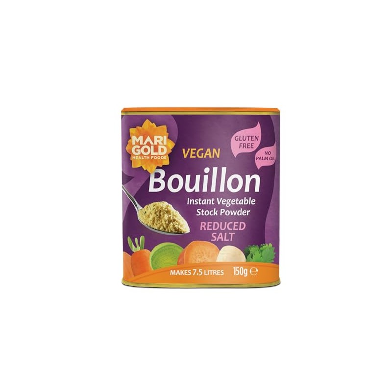 Marigold Swiss Vegetable Vegan Bouillon Powder Reduced Salt 150 g
