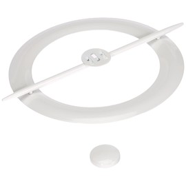 CLUTCHES Metal | 1 Metal Tie Clip with Central Magnet | White