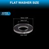 PATIKIL Nylon Flat Washers, 20 Pieces 0.2" ID 0.39" OD
