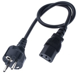 Toptekits European Schuko to C13 Power Cord,CEE7/7 European Straight Schuko to IEC C13 Power Cords, 10A/16A, 250V, H05VV-F, 1.5mm2 Cable,Short Schuko to C13 Power Cord (1.5mm2,3ft/1m)