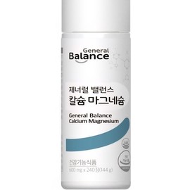 지쿱 제너럴 밸런스 칼슘마그네슘 (650mgx240정) 2개월분 지쿱칼슘마그네슘 Jikup General Balance Calcium Magnesium (650mg x 240 tablets) 2-month supply Jikup Calcium Magnesium