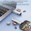 4 en 2 Lector de Tarjetas USB C y USB