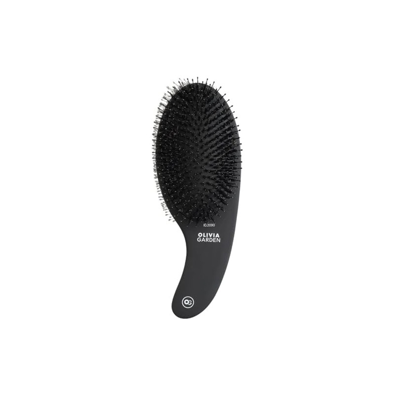 Expert Care Curve Boar&Nylon Bristles Matt Black