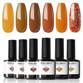 modelones- Edición limitada 2024 Esmalte en gel para otoño: Modelones seleccionó cuidadosamente 6 hermosos tonos de los colores más icónicos y que mar