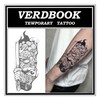 VERDBOOK Waterproof Temporary Tattoos: 2-Sheet Tattoo Kit with Realistic Body