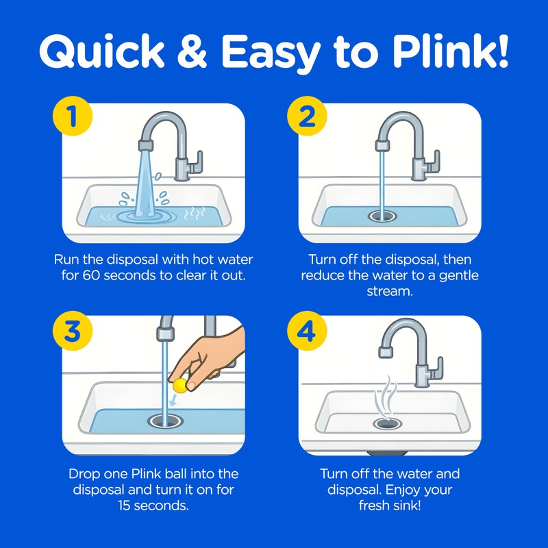 Compac Home Plink Garbage Disposal Cleaner and Deodorizer 60ct VALUE