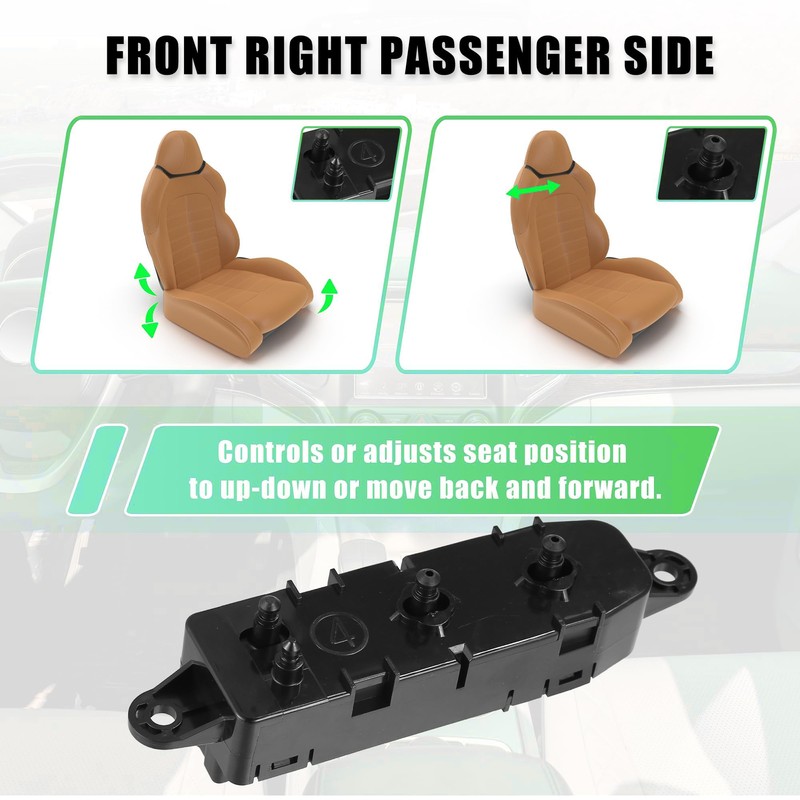 Unifizz Front Right Passenger Side Power Seat Switch 87016-1AA0A for