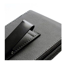 DFV mobile - Leather Flip Belt Clip Metal Case Holster Vertical für VSMART BEE (2019) - Black