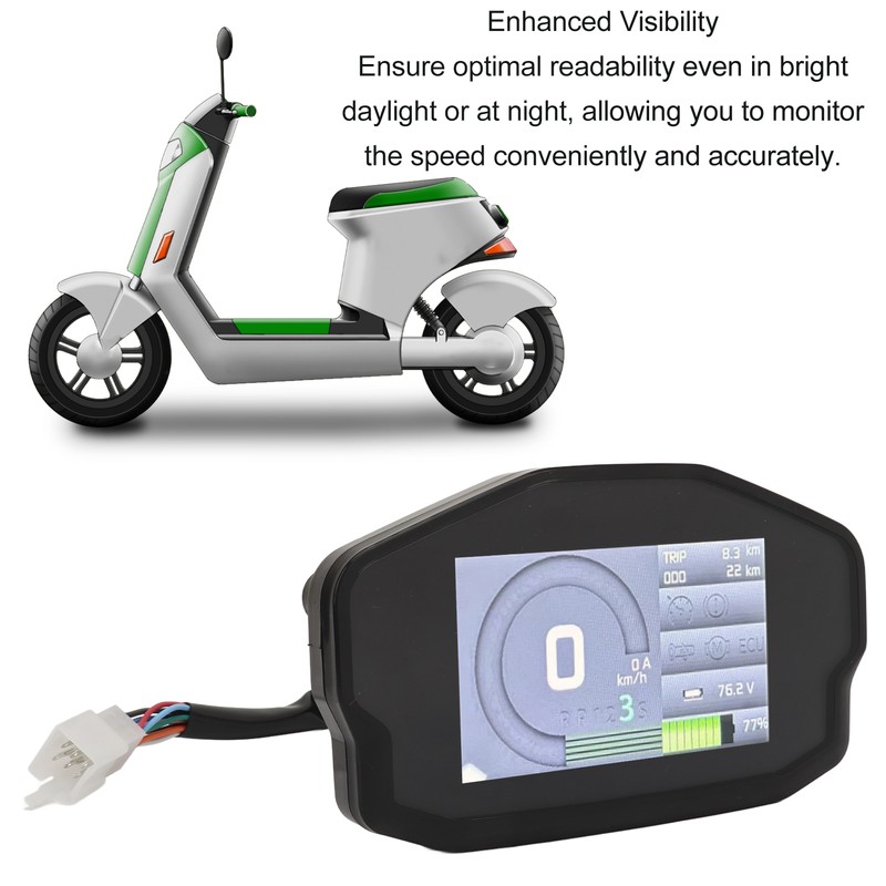 TFT Speedometer Clear Display Easy Installation LCD Display Instrument for