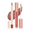 Prreal 2Pcs Lip Liner and Lipstick Makeup Set, Matte Liquid