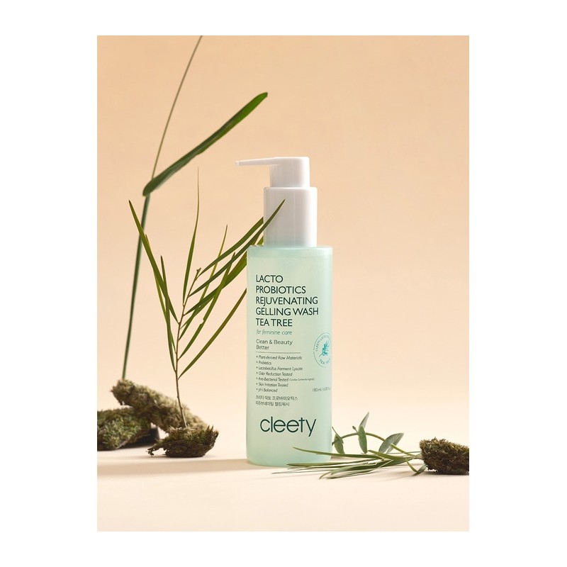 Lacto Probiotics Rejuvenating Gelling Wash Tea Tree Feminine Cleanser 180ml