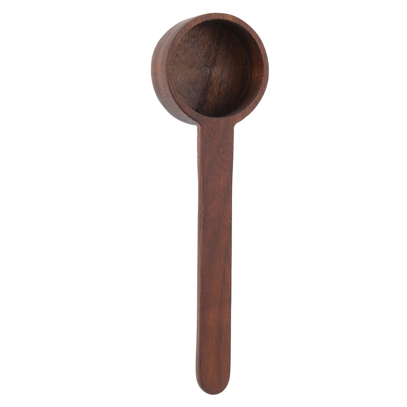 2Pcs Walnut Coffee Bean Measuring Spoon Food Grade Salt Spoon