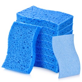 Wsivoiv 8PCS Dish Sponges Kitchen, Premium Blue Dish Washing Kitchen Sponge, Compressed Cleaning Sponges for Cleaning Kitchen and Bathroom, Non Scratch Scrub Sponge, Cleans Quickly and Well