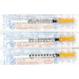 100 Jeringas Para Insulina 0.5 Ml Con Aguja 31x8 Estéril Capacidad en volumen 5 mL