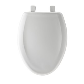 MAYFAIR Toilet Seat will Slow Close and Never Come Loose, ELONGATED, Long Lasting Plastic, White, 120SLOWE 000