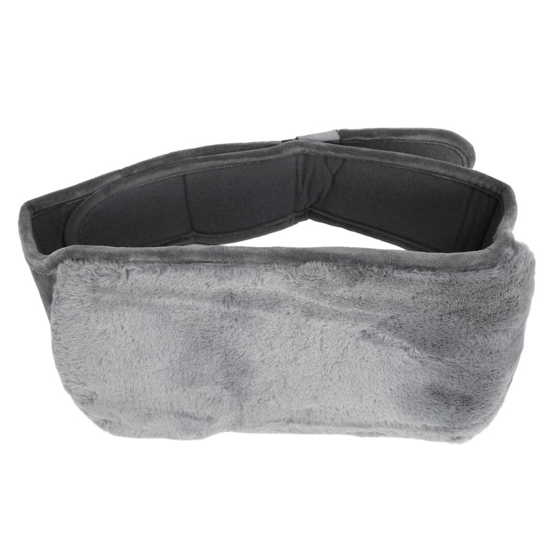 Uterus Warming Waist Belt Dark Gray Adjustable Thick Soft Plush