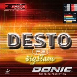 Donic Desto F3 Bigslam Table Tennis Rubber (2.0mm, Black)
