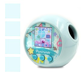 xcivi 4 Pack Hard Screen Protector Compatible for Punirunes Interactive Digital Toy, Tempered Glass Screen Protector for Punirunes Interactive Digital Toy with 55 Squishy Characters Inside