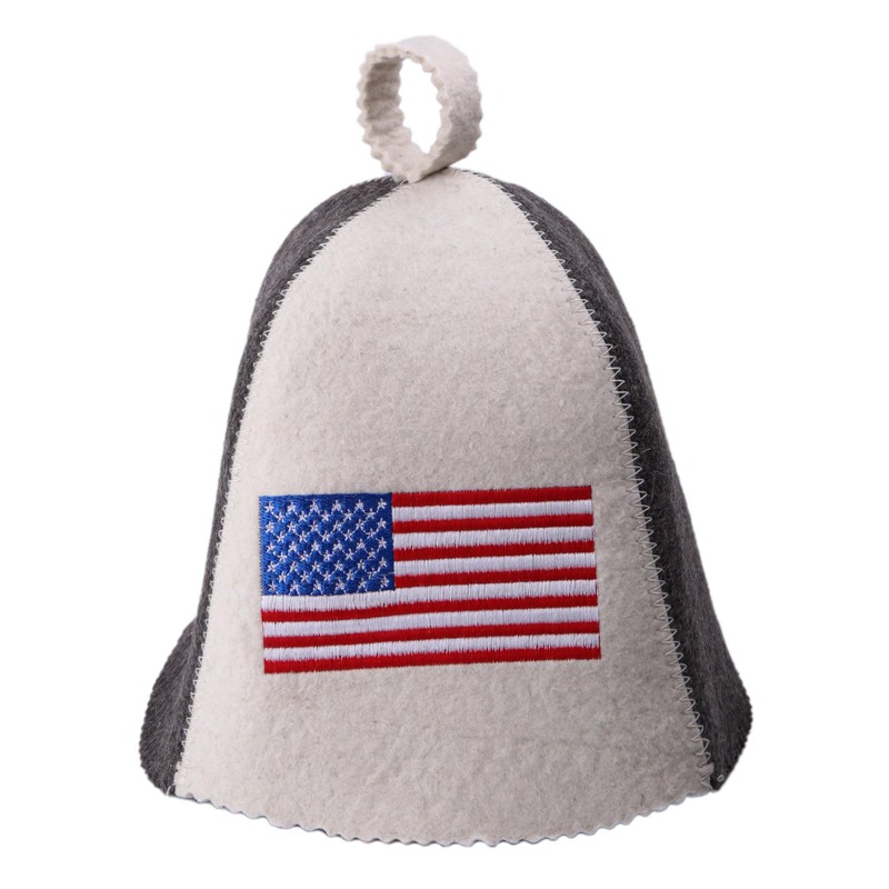 PetriStor Sauna Hat Flag USA - Sauna Hat for Men