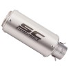 Unbranded Slip-on 51mm 2" Universal Motorcycle Exhaust Muffler Pipe Tail