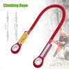60/120/150cm Outdoor Survival Climbing Safety Rope with Ring Bearing(Red 150cm)