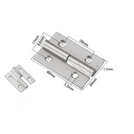 2pcs 1.5inches 304 Stainless Steel Release Hinge,Lift Off Slip Joint Flag Hinges,Folding Rising Butt Ball Bearing Door Hinges for Cabinets,Doors-Left Handedness
