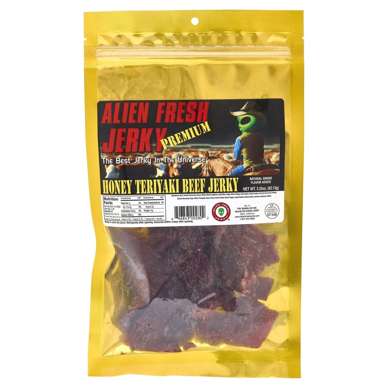Alien Fresh Jerky - Classic - Honey Teriyaki - Premium