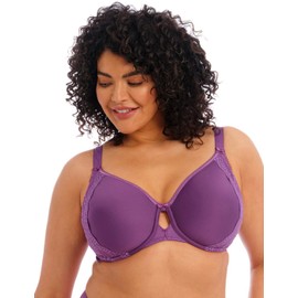 Elomi Women Plus Size Underwire Full Cup Banded Bra, Pansy, 40HH