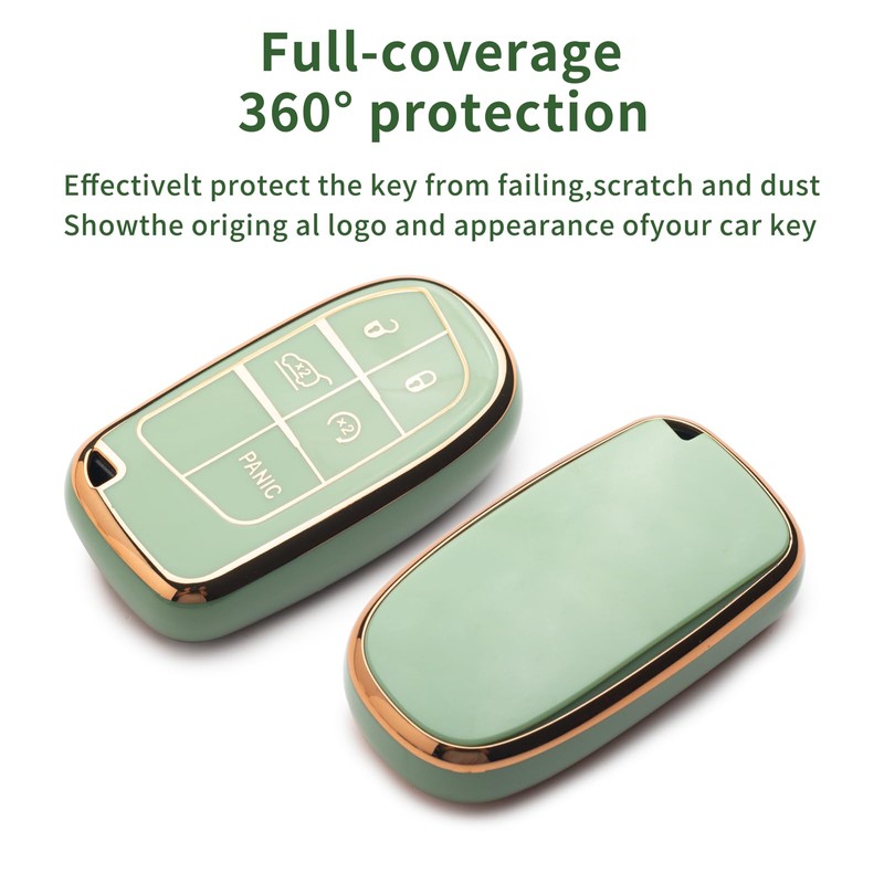 for Dodge Key Fob Cover (Green)