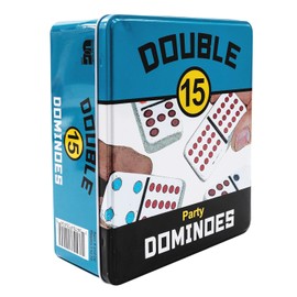 Juego de dominó de 15 Puntos de Color para el Porche Delantero, de 2 a 12 Jugadores de 8 a 99 años