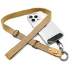 RONGBOER Handmade Cowhide & Wide Soft Polyester Cotton Phone Lanyard,