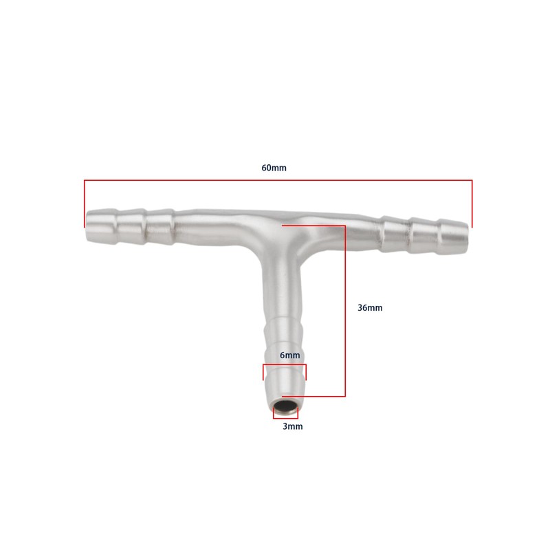 SING F LTD 2pcs 6mm T-Piece Connector Replacement Part 304