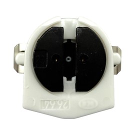 10 Pack T5 G5 Fluorescent Lamp Holder Base, Metal Spring, Snap Fit, Rotary Locking Light Bulb Socket cULus Listed for BJB 26.641.2002