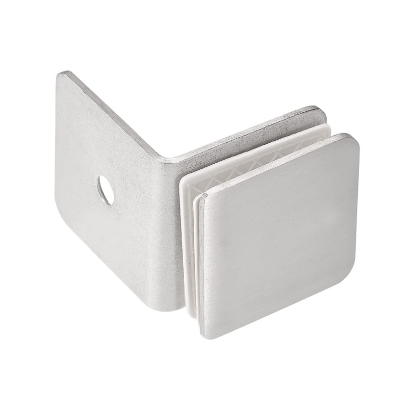 sourcing map Stainless Steel 90 Degree Glass Clamp, 2pcs for