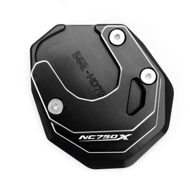ZESIDIMO For Hon-da NC750X NC750 X NC 750X 2023 2022 2021 Motorcycle Accessories Side Support Enlarge Stand Extension Plate (Black)