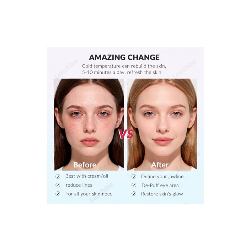 Leeshine Ice Roller Set for Face and Eyes - Premium