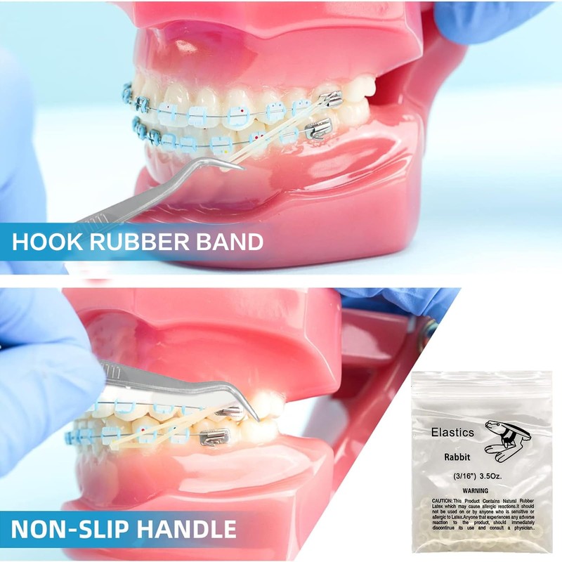 Xumann 300 PCS Orthodontic Elastic Bands, Braces Band for Dentist