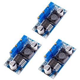 LAOMAO DC-DC Step Down Converter DC 7-35V to 1.25V-30V 3A CC/CV Buck Converter High Efficiency Power Supply Module for Arduino 3D Printer (Pack of 3)