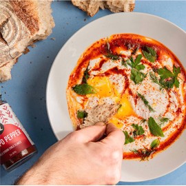 Aleppo Pepper by Z&Z | Mildly Spicy Aleppo Pepper Flakes (Pul Biber Turkish Spice) | Aleppo Pepper Spice for Lemon Butter Shrimp, Shakshuka, & Yogurt-Marinated Chicken | Syrian Aleppo Pepper, 2 Oz