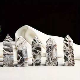 Natural Druzy Sphalerite Obelisk Tower Point Crystal Healing Energy Specimens