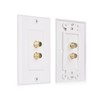 Cable Matters Paquete de 2 placas de pared para cable