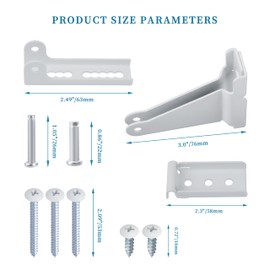 Storm Door Closer Bracket in White Color for Larson, Pella, Anderson, emco Storm Door Replacement Parts, Storm Door Repair Kit 1 Set